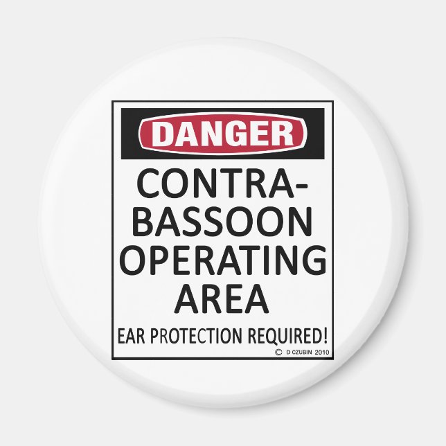 Operating Area Contrabassoon Magnet (Front)