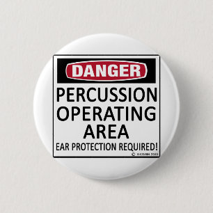 Operating Area Percussion 6 Cm Round Badge
