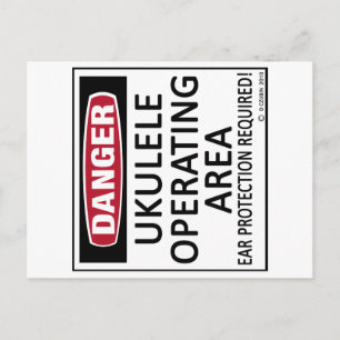Operating Area Ukulele Postcard