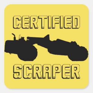 Operating Engineer Certified Scraper Hand Sticker
