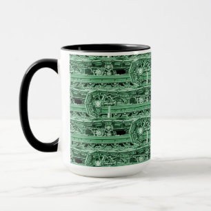 OPERATING ENGINEER  CRANE OPERATOR TANK GREEN MUG