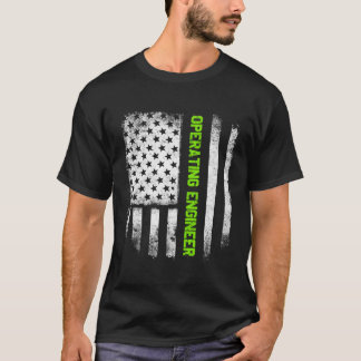 Operating Engineer Hoodie Usa Flag T-Shirt