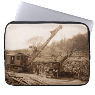 Operating Engineer Northwest Shovel Antique Photo Laptop Sleeve