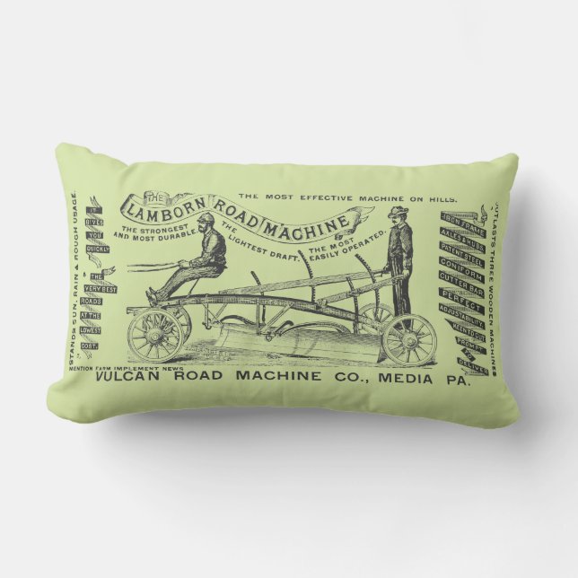 Operating Engineer Road Grader 1889 Media Pa. Lumbar Cushion (Front)