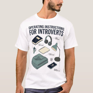 Operating Instructions For Introverts Funny Shirt
