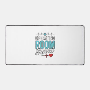 Operating Room Squad Surgical Nurse Shirt Design_1 Desk Mat