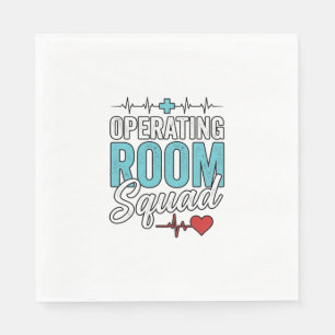 Operating Room Squad Surgical Nurse Shirt Design_1 Napkin