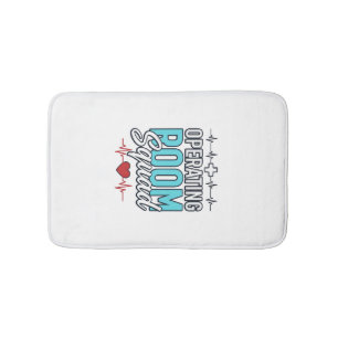 Operating Room Squad Surgical Team Shirt Design_1 Bath Mat