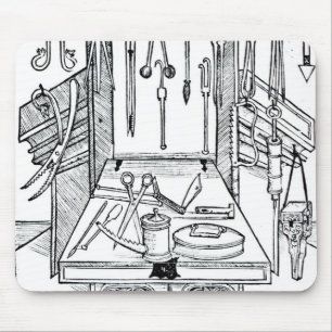 Operating table and surgical instruments, from 'Da Mouse Pad