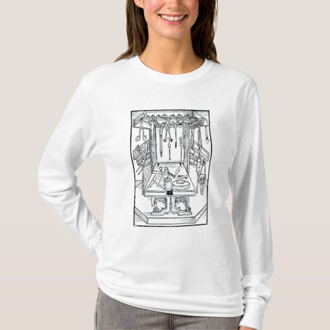 Operating table and surgical instruments, from 'Da T-Shirt (Front)