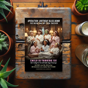 Operation Birthday Bliss Spa Party  Postcard