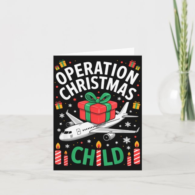Operation Christmas Child Family Matching Xmas Fun Card (Front)