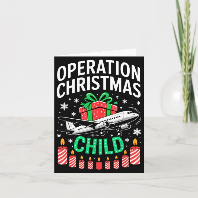 Operation Christmas Child Family Matching Xmas Fun Card (Front)
