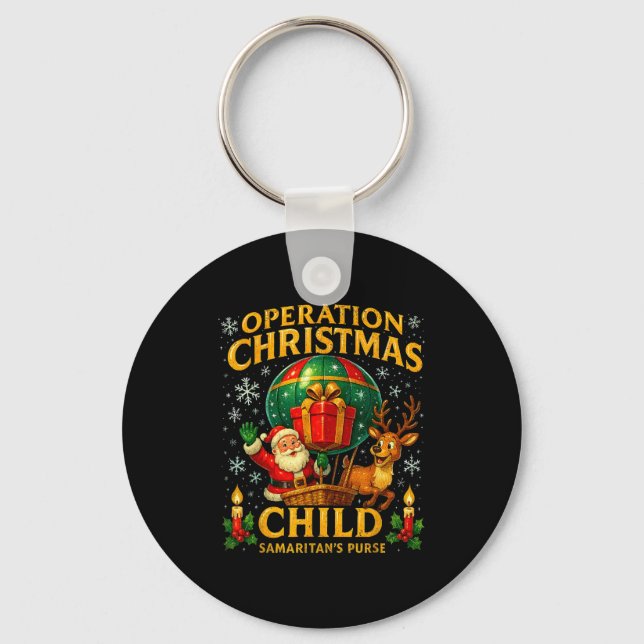 Operation Christmas Child Samaritan’s Purse Balloo Key Ring (Front)