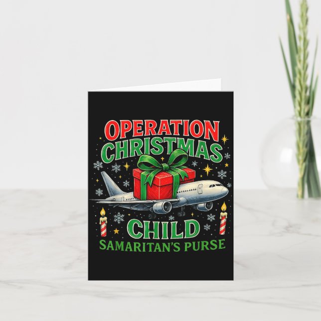 Operation Christmas Child Samaritan’s Purse Design Card (Front)