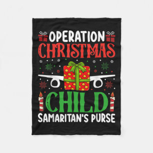 Operation Christmas Child Samaritan's Purse Chirst Fleece Blanket