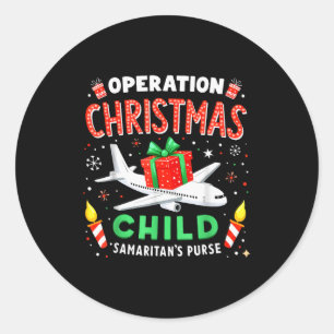 Operation Christmas Child Samaritans Purse Classic Round Sticker