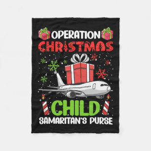Operation Christmas Child Smaritan's Purse Funny F Fleece Blanket