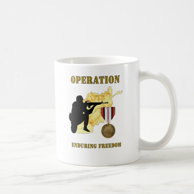 Operation Enduring Freedom Afghanistan War Coffee Mug (Right)