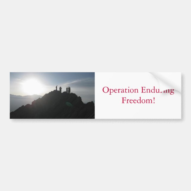 Operation Enduring Freedom! Bumper Sticker (Front)