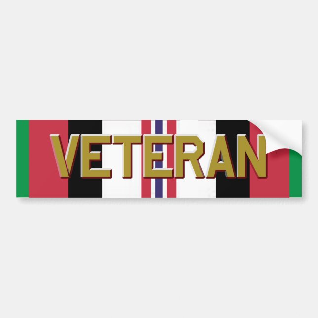 Operation Enduring Freedom Veteran Bumper Sticker (Front)