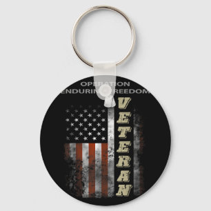 Operation Enduring Freedom Veteran  Key Ring