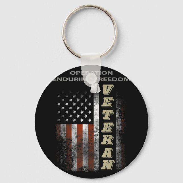 Operation Enduring Freedom Veteran  Key Ring (Front)