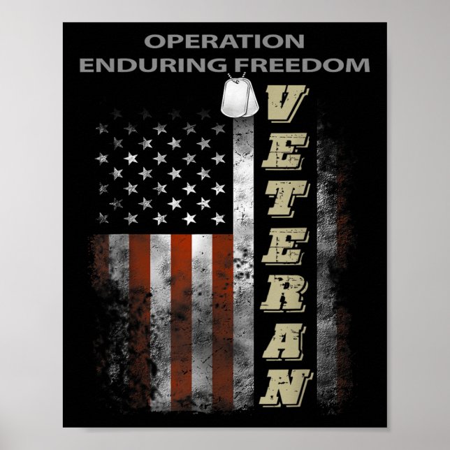 Operation Enduring Freedom Veteran  Poster (Front)
