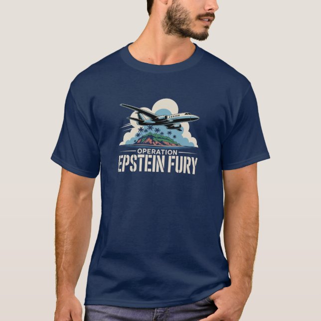 Operation Epstein Fury Satire Tee (Front)