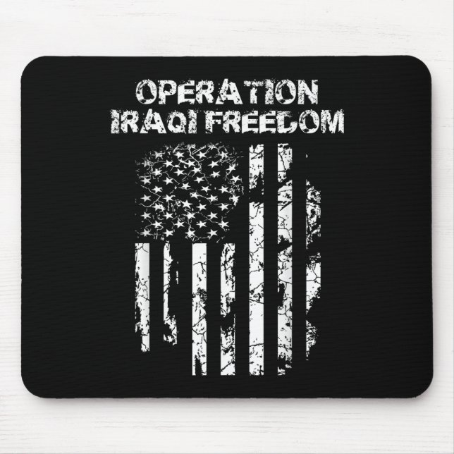 Operation Iraqi Freedom Combat Veteran  Mouse Pad (Front)