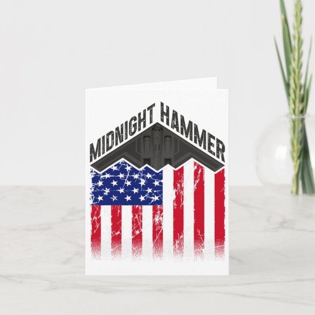 Operation Midnight Hammer - Usa Flag Midnight Hamm Card (Front)