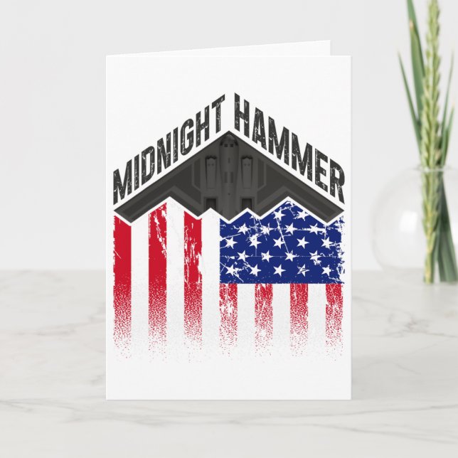 Operation Midnight Hammer - Usa Flag Midnight Hamm Card (Front)