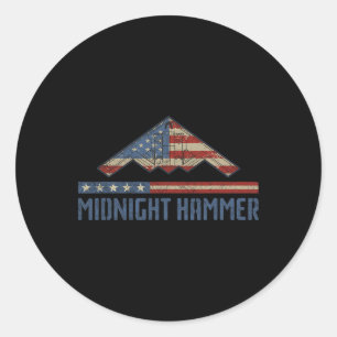 Operation Midnight Hammer - Usa Flag Midnight Hamm Classic Round Sticker
