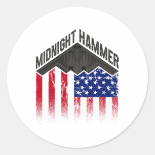 Operation Midnight Hammer - Usa Flag Midnight Hamm Classic Round Sticker