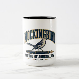 Operation Mockingbird School of Journalism Vintage Two-Tone Coffee Mug