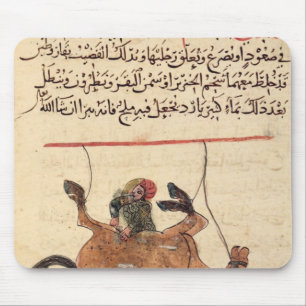 Operation on a horse, illustration mouse pad