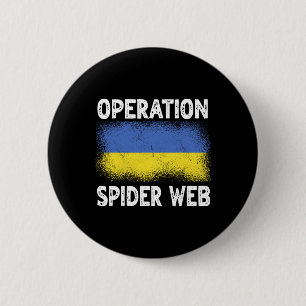 Operation Spider Web Ukraine Heroes Ukrainian Flag 6 Cm Round Badge