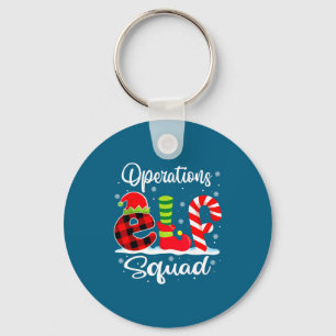 Operations Elf Squad Christmas Manager Matching X- Key Ring