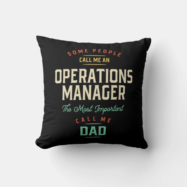 Operations Manager and Dad Cushion (Front)