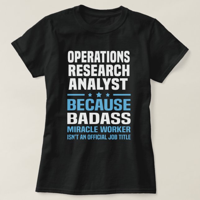 Operations Research Analyst T-Shirt (Design Front)