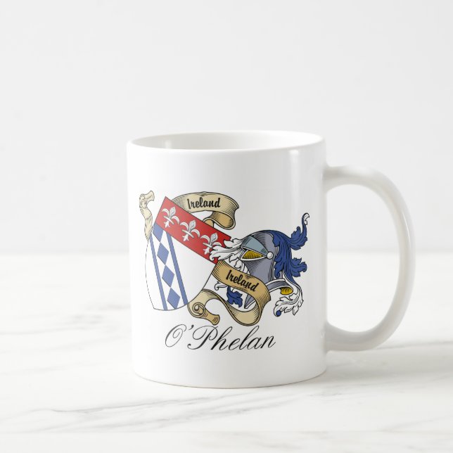 O'Phelan Family Crest Coffee Mug (Right)