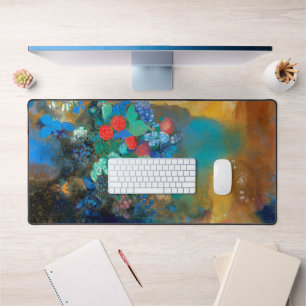 Ophelia among the Flowers, Redon Desk Mat
