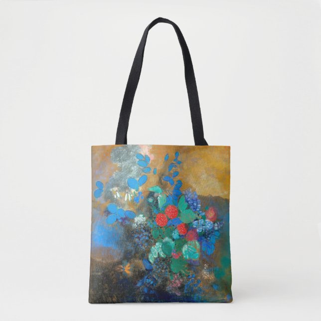 Ophelia among the Flowers, Redon Tote Bag (Front)