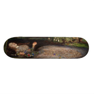Ophelia by John Everett Millais Skateboard