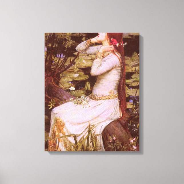 Ophelia by John William Waterhouse Canvas Print (Front)