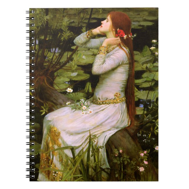 Ophelia By John William Waterhouse Notebook (Front)