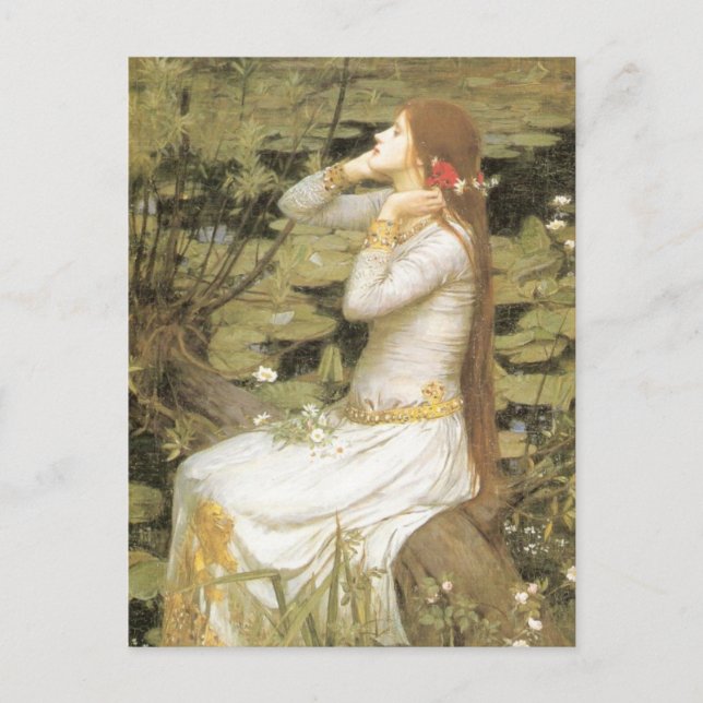 Ophelia By John William Waterhouse Postcard (Front)
