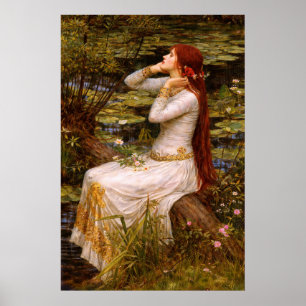 Ophelia by John William Waterhouse Poster