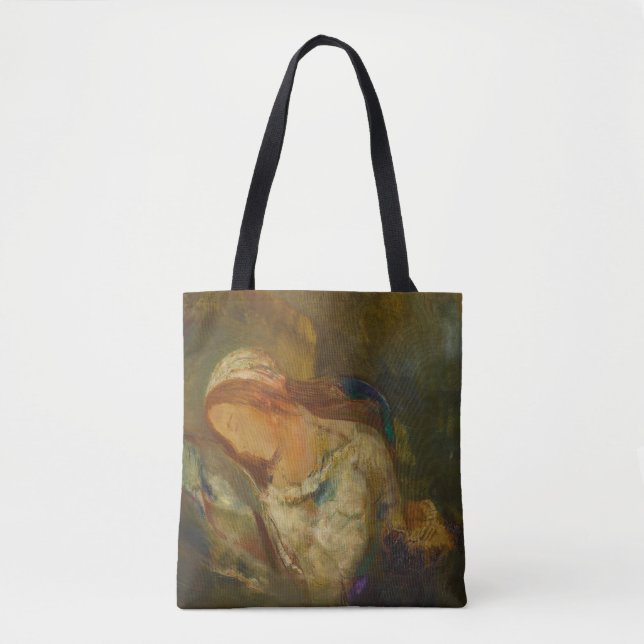 Ophelia by Odilon Redon Tote Bag (Front)