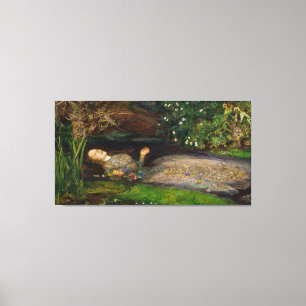 Ophelia, c. 1852 by Sir John Everett Millais Canvas Print